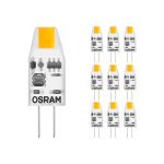 Mehrfachpackung 10x Osram LED Pin Micro Capsule G4 1W 100lm - 827 Extra Warmweiß | Ersatz für 10W
