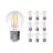 Mehrfachpackung 10x Noxion Lucent LED E27 Birne Fadenlampe Klar 4.5W 470lm - 827 Extra Warmweiß | Dimmbar - Ersatz für 40W