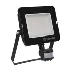 Ledvance LED-Scheinwerfer Kompakt Schwarz 50W 4500lm 100D - 830 Warmweiß | IP65 - Symmetrisch - Bewegungs- und Lichtsensor