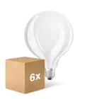 Mehrfachpackung 6x Ledvance Classic LED E27 Globe Fadenlampe Matt 7.5W 1055lm - 827 Extra Warmweiß | Dimmbar - Ersatz Für 75W